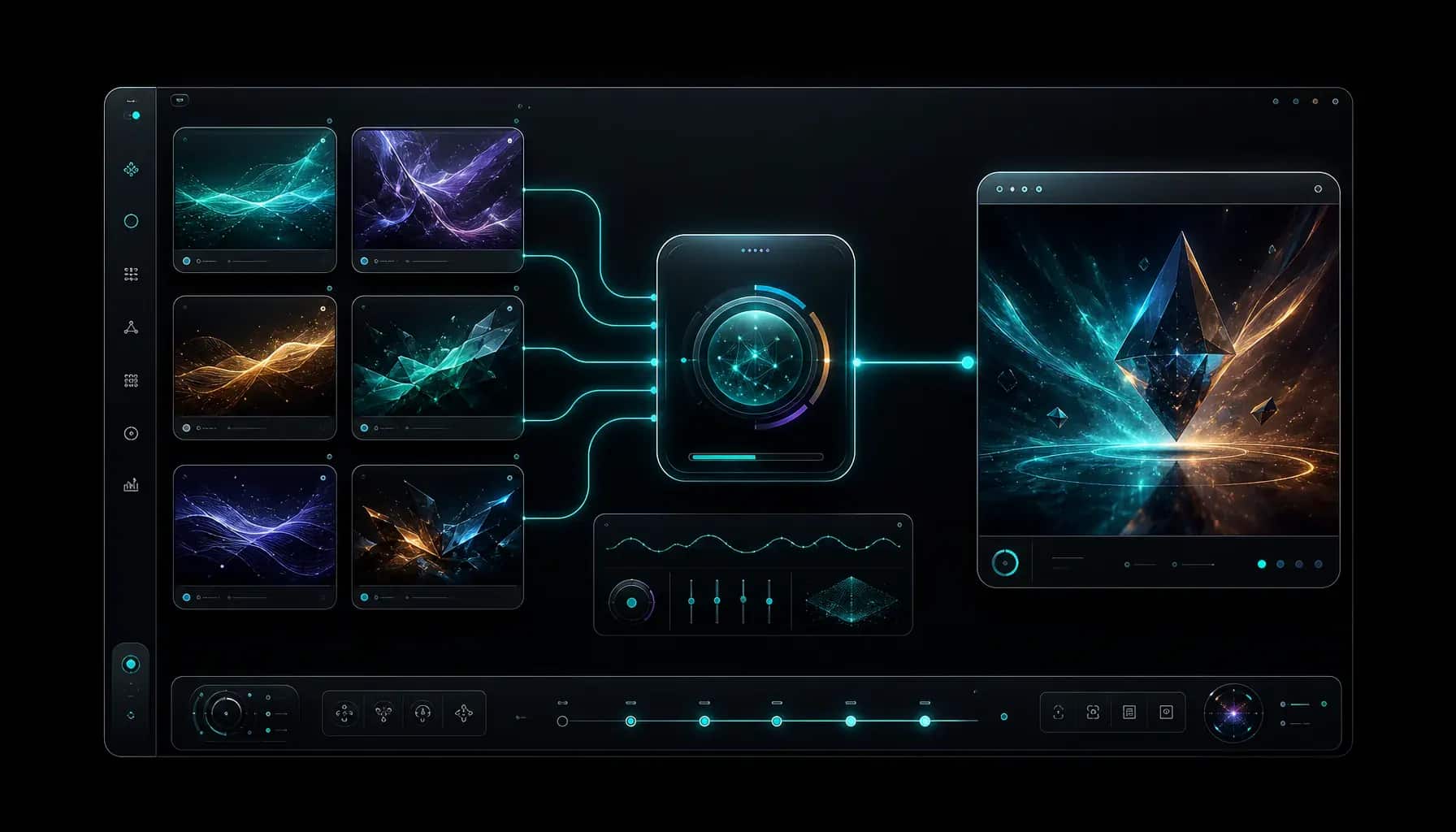LumixAI AI media generation command center